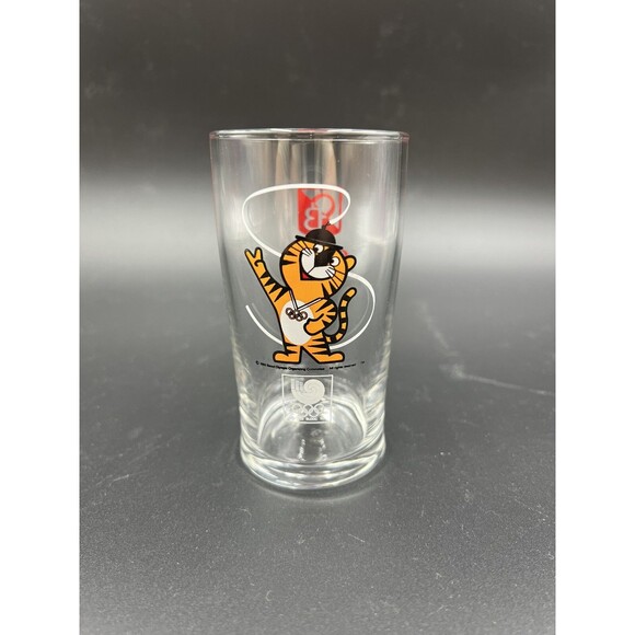 Vintage Commerative Hodori & OB 7oz Beer Glass for 1988 Seoul Olympics - Picture 1 of 6
